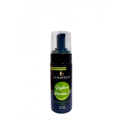 Mousse nettoyante visage – formule apaisante à la réglisse et vitamine B3